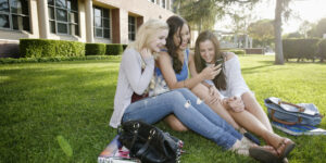 Florida State University students making friends