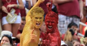 Florida State University Garnet and Gold Glitter