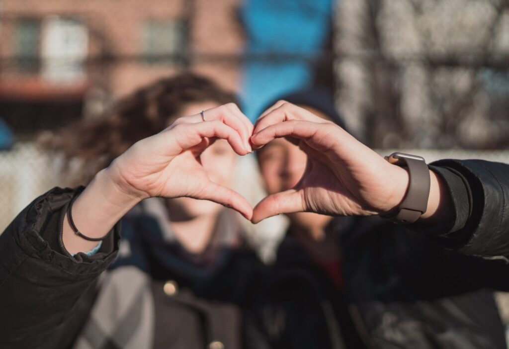 heart symbol with hands