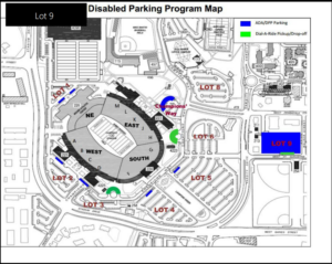 fsu football disabled parking